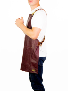 leather bartending apron
